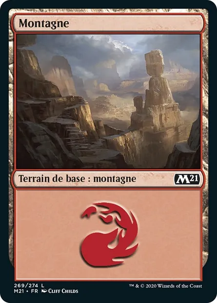 Montagne, carte Magic M21 269 — extension Core Set 2021
