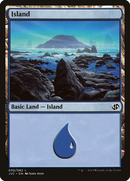Île, carte Magic JVC 30 — extension Duel Decks Anthology: Jace vs. Chandra