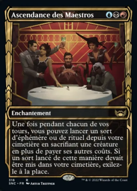 Ascendance des Maestros, carte Magic SNC 316 — extension Les rues de la Nouvelle-Capenna