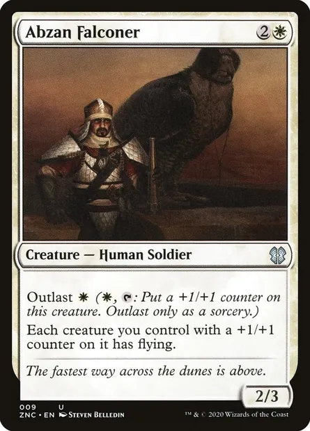 Abzan Falconer, Magic card ZNC 9 — Zendikar Rising Commander set