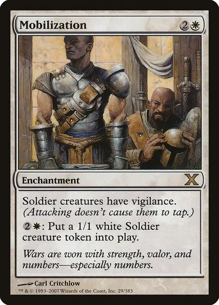 Mobilization, Magic card 10E 29 — Tenth Edition set