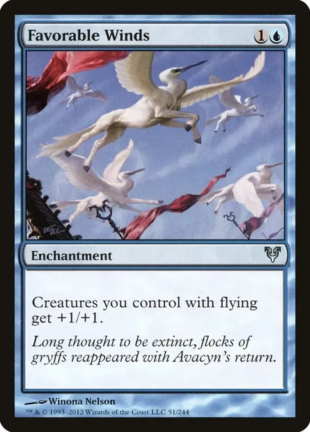 Favorable Winds, Magic card AVR 51 — Avacyn Restored set