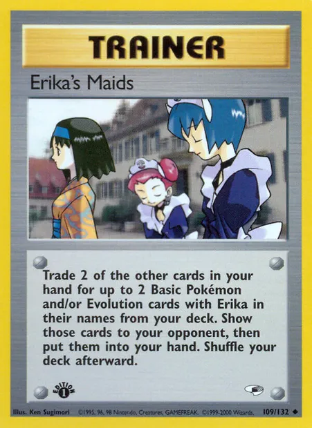 Erika's Maids, carte Pokémon GH 109 — extension Gym Heroes