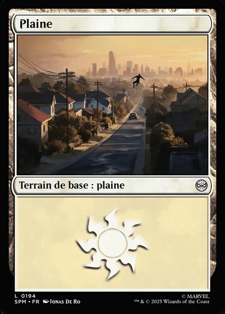 Plaine, carte Magic SPM 194 — extension Marvel's Spider-Man