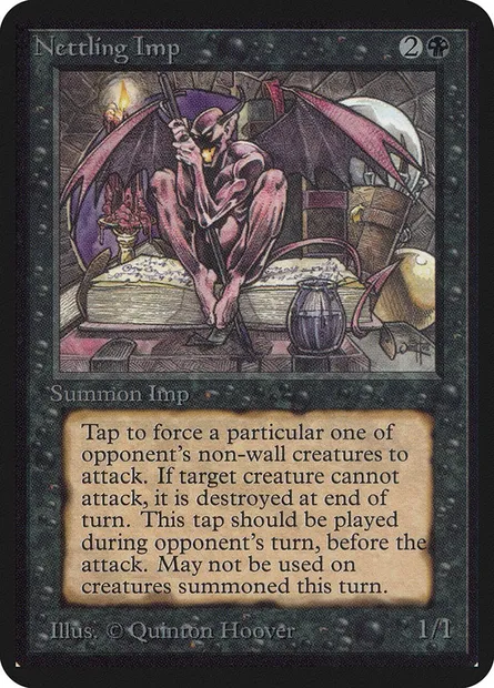 Nettling Imp, Magic card LEA 117 — Limited Edition Alpha set