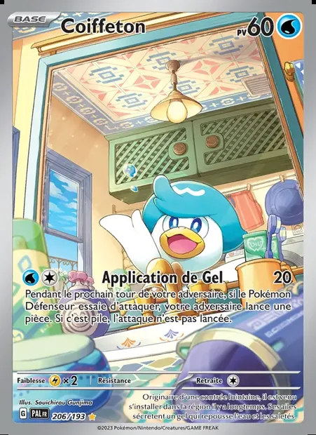 Coiffeton, carte Pokémon PAL 206 — extension Évolutions à Paldea