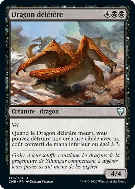 Dragon délétère, carte Magic CMR 139 — extension Commander Legends