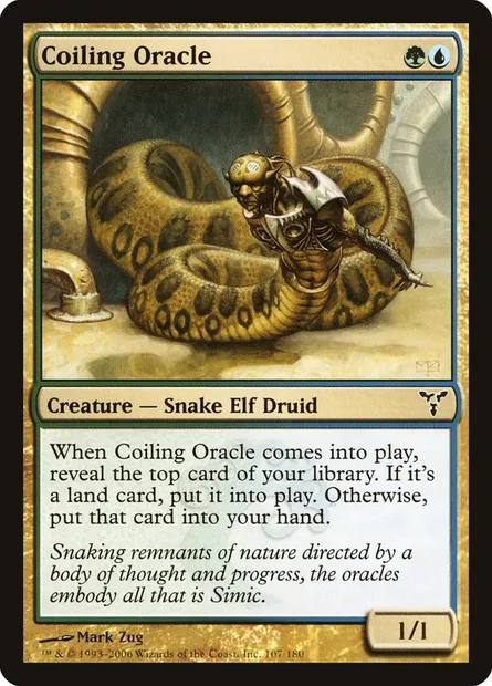 Coiling Oracle, Magic card DIS 107 — Dissension set