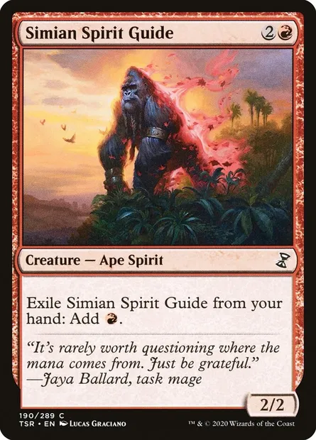 Simian Spirit Guide, Magic card TSR 190 — Time Spiral Remastered set