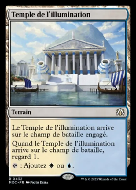 Temple de l'illumination, carte Magic MOC 432 — extension March of the Machine Commander
