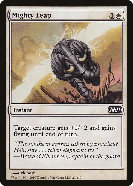 Mighty Leap, Magic card M11 22 — Magic 2011 set