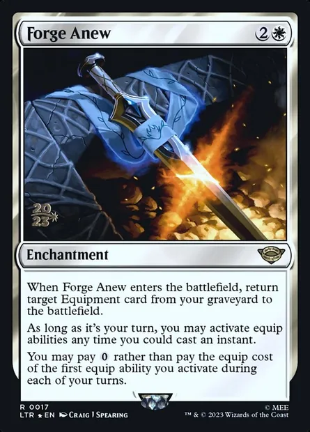 Forge Anew, Magic card PLTR 17s — Tales of Middle-earth Promos set