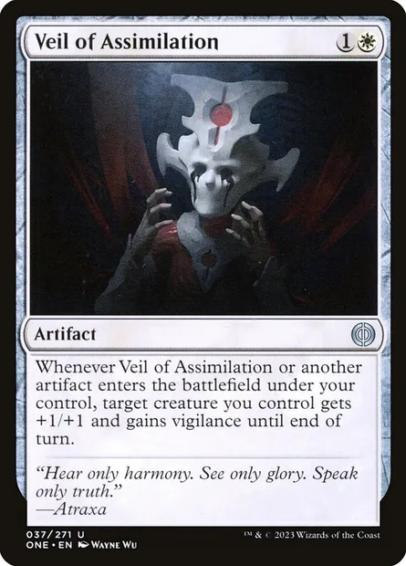 Veil of Assimilation, Magic card ONE 37 — Phyrexia: All Will Be One set