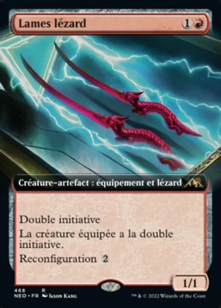 Lames lézard, carte Magic NEO 468 — extension Kamigawa: La Dynastie Néon