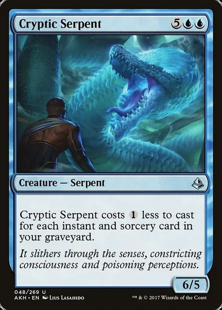 Cryptic Serpent, Magic card AKH 48 — Amonkhet set