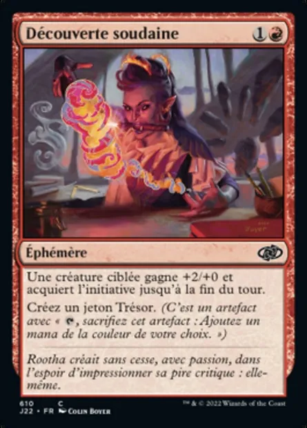 Découverte soudaine, carte Magic J22 610 — extension Jumpstart 2022