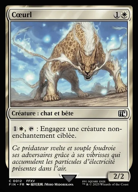 Cœurl, carte Magic FIN 12 — extension Final Fantasy