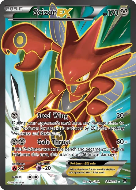 Scizor EX, Pokémon card BKP 119 — BREAKpoint set