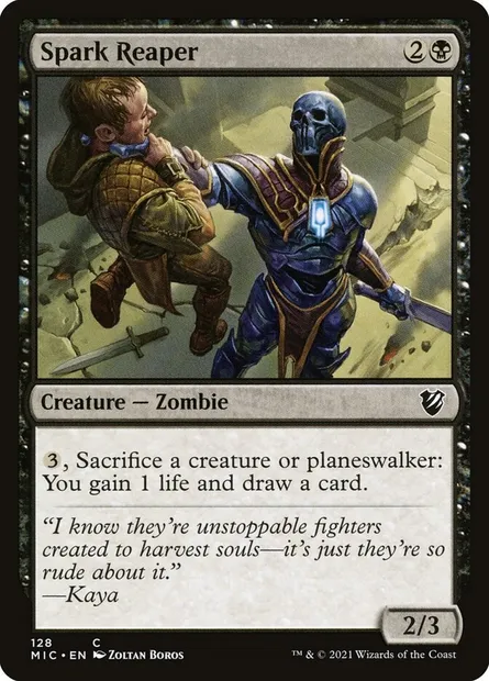 Spark Reaper, Magic card MIC 128 — Midnight Hunt Commander set