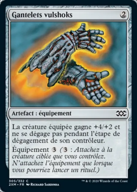 Gantelets vulshoks, carte Magic 2XM 305 — extension Double Masters