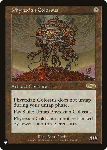 Phyrexian Colossus, Magic card PLST USG-305 — The List set