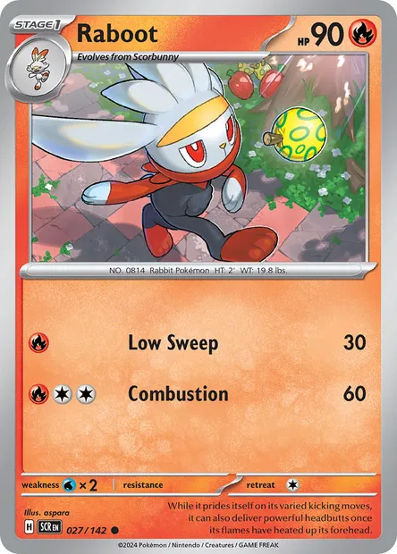 Raboot, Pokémon card SCR 027 — Stellar Crown set