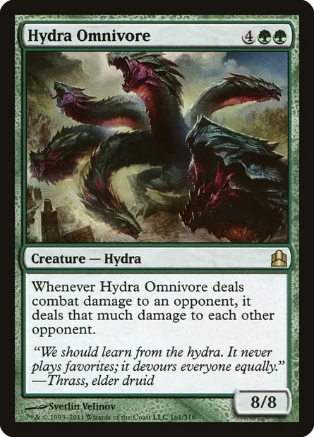 Hydra Omnivore, Magic card CMD 161 — Commander 2011 set