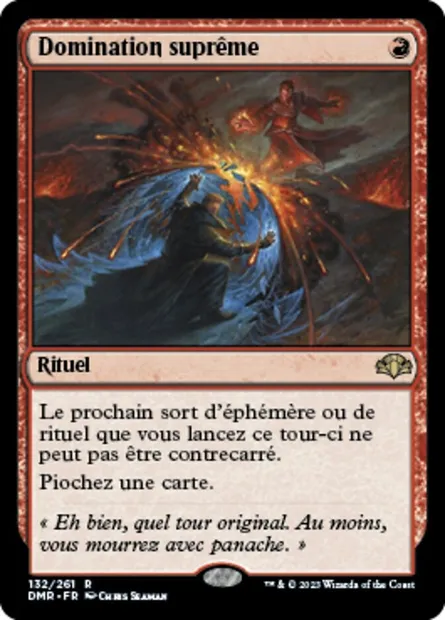 Domination suprême, carte Magic DMR 132 — extension Dominaria Remastered