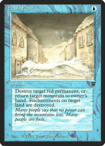 Flash Flood, Magic card LEG 57 — Legends set