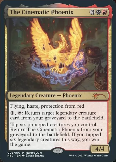 The Cinematic Phoenix, carte Magic PH19 6 — extension 2019 Heroes of the Realm