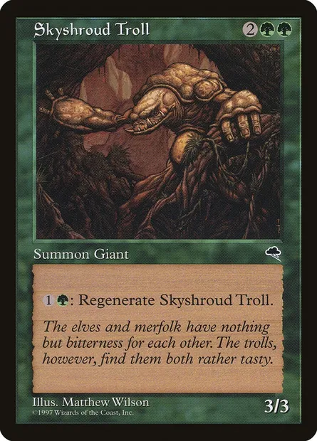 Troll de Linciel, carte Magic TMP 257 — extension Tempête