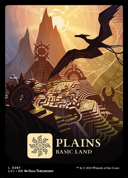 Plains, Magic card LCI 287 — The Lost Caverns of Ixalan set