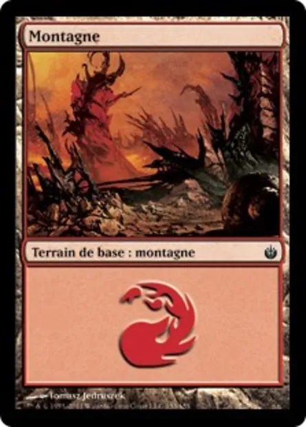 Montagne, carte Magic MBS 153 — extension Mirrodin assiégé