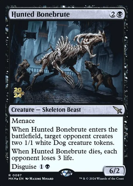 Hunted Bonebrute, Magic card PMKM 87s — Murders at Karlov Manor Promos set