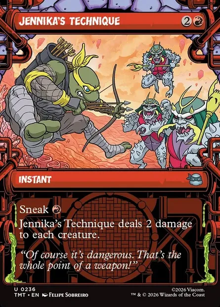 Jennika's Technique, Magic card TMT 236 — Teenage Mutant Ninja Turtles set