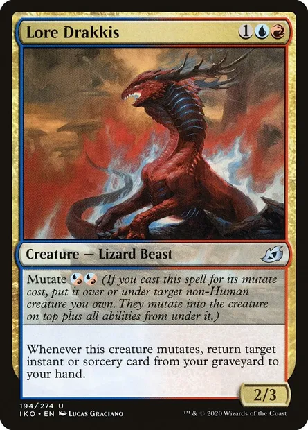 Lore Drakkis, Magic card IKO 194 — Ikoria: Lair of Behemoths set