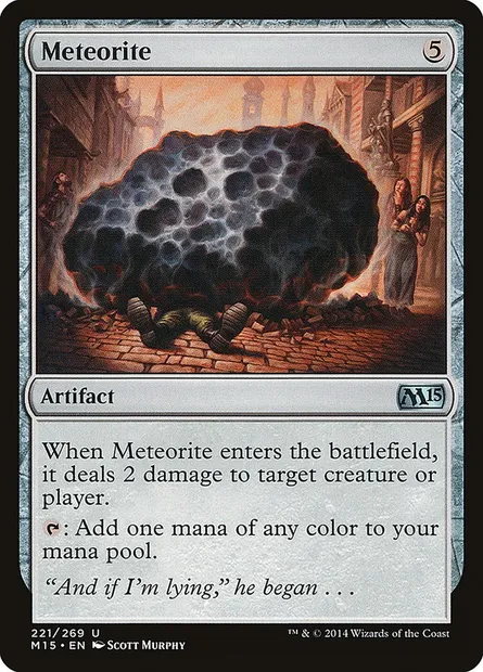 Meteorite, Magic card M15 221 — Magic 2015 set