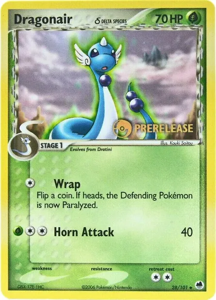 Dragonair δ Delta Species, Pokémon card PRE 028 — Prerelease Promos set