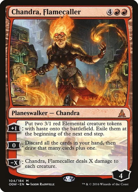 Chandra, Flamecaller, Magic card OGW 104 — Oath of the Gatewatch set