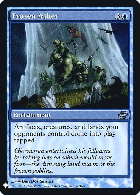 Aether gelé, carte Magic PLST PLC-54 — extension The List