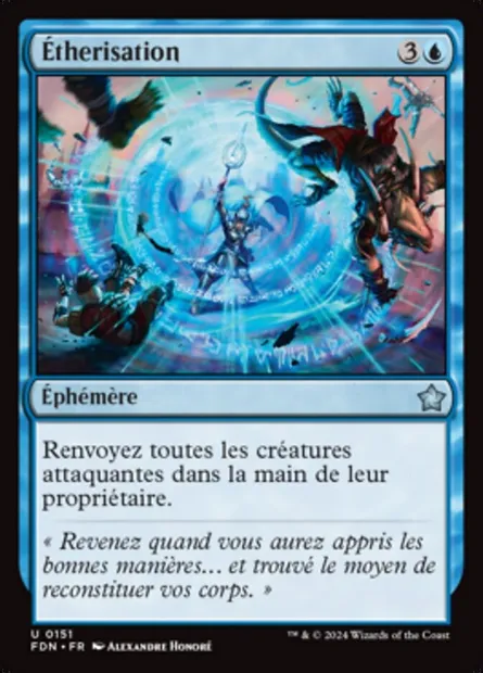 Étherisation, carte Magic FDN 151 — extension Foundations