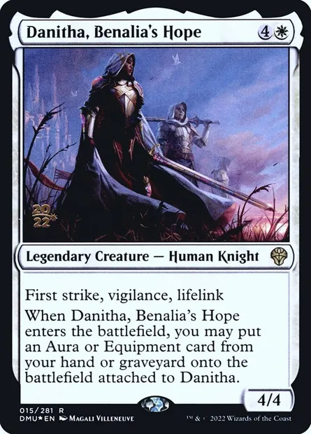 Danitha, espoir de Bénalia, carte Magic PDMU 15s — extension Dominaria United Promos