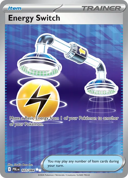 Energy Switch, Pokémon card PBL 107 — Pitch Black set