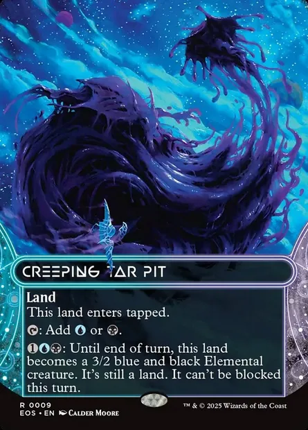Creeping Tar Pit, Magic card EOS 9 — Edge of Eternities: Stellar Sights set