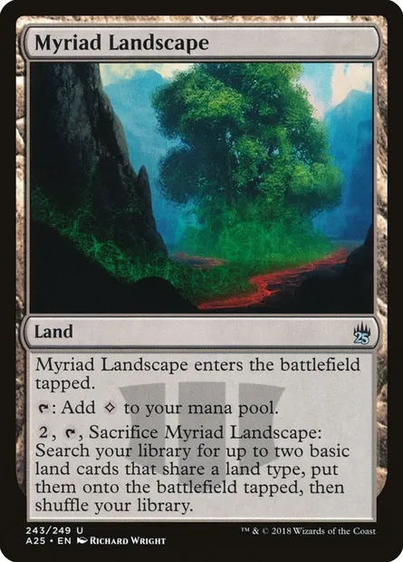 Myriad Landscape, Magic card A25 243 — Masters 25 set