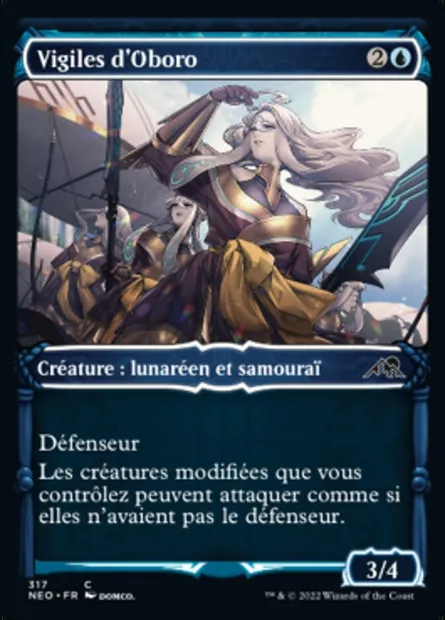 Vigiles d'Oboro, carte Magic NEO 317 — extension Kamigawa: La Dynastie Néon