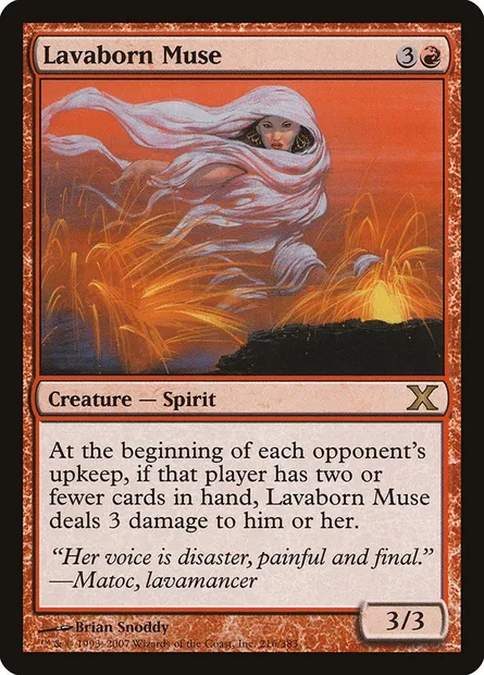 Lavaborn Muse, Magic card 10E 216 — Tenth Edition set