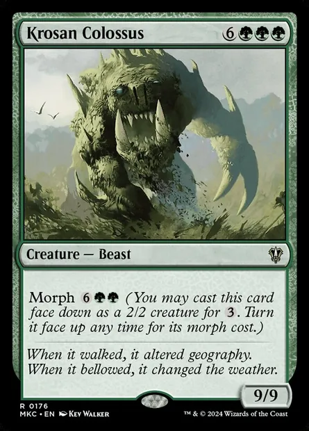 Krosan Colossus, Magic card MKC 176 — Murders at Karlov Manor Commander set