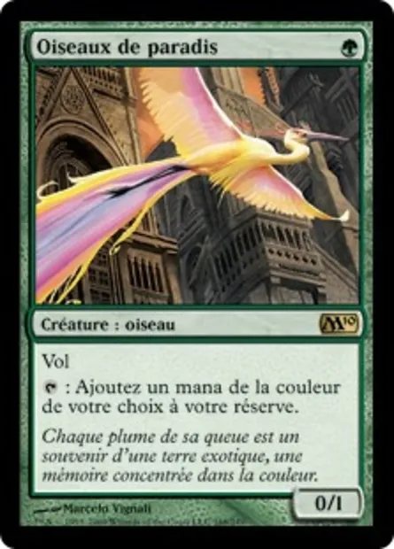 Oiseaux de paradis, carte Magic M10 168 — extension Magic 2010