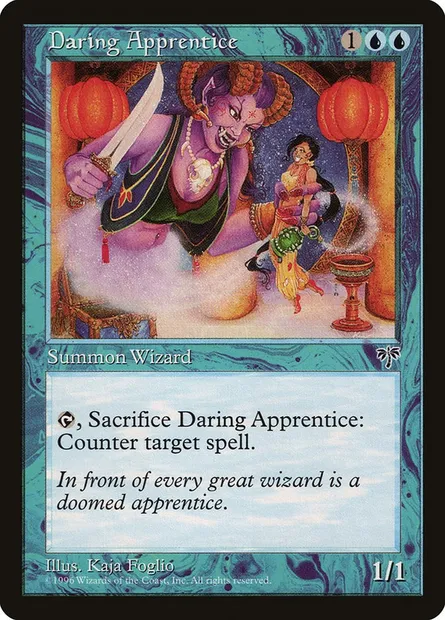 Daring Apprentice, Magic card MIR 60 — Mirage set